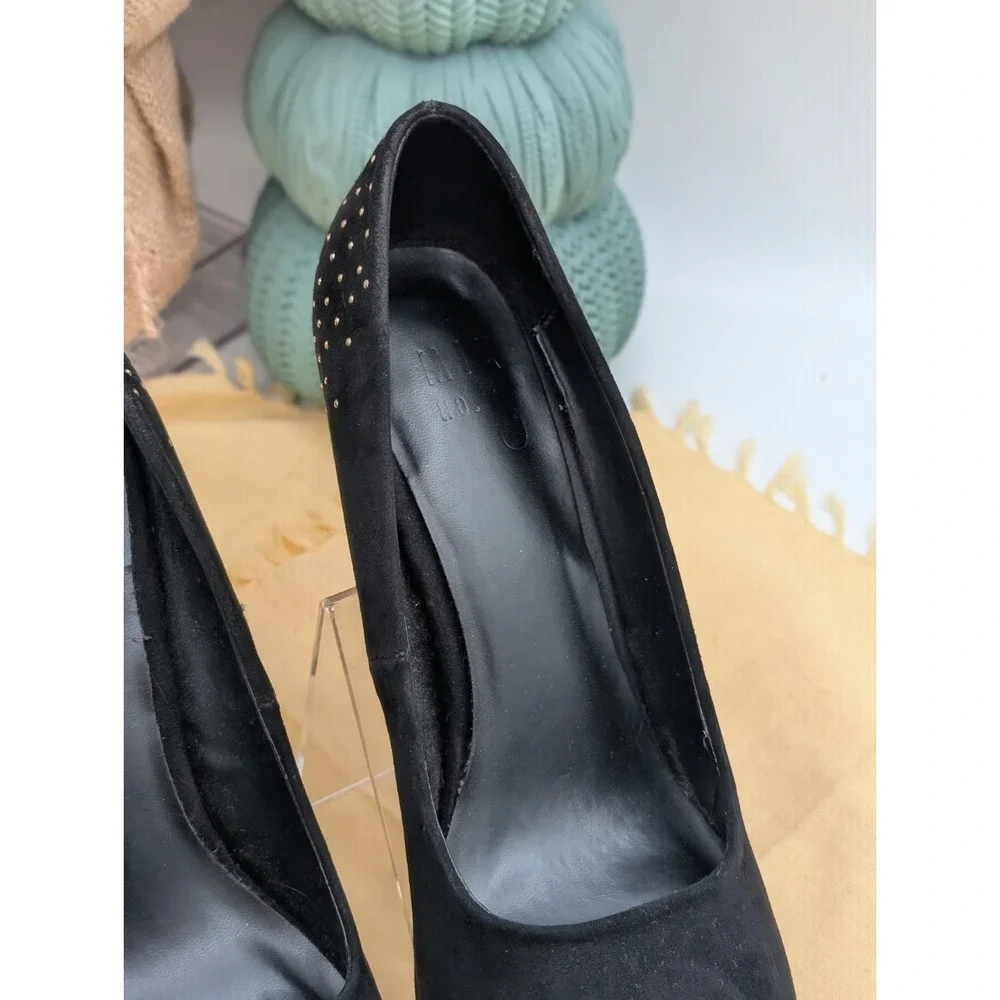 Mix No. 6 Neree Black Studded Platform Pumps Heels Women's Size 8 With Box